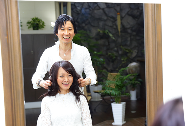 密度の濃いリラックスタイム 素敵なヘアスタイル どちらも欠かすことなくご提供するのが、Hi-Deの使命です。